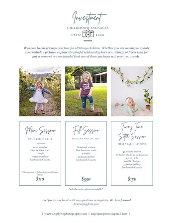 July 1 2022 Childhood Price List